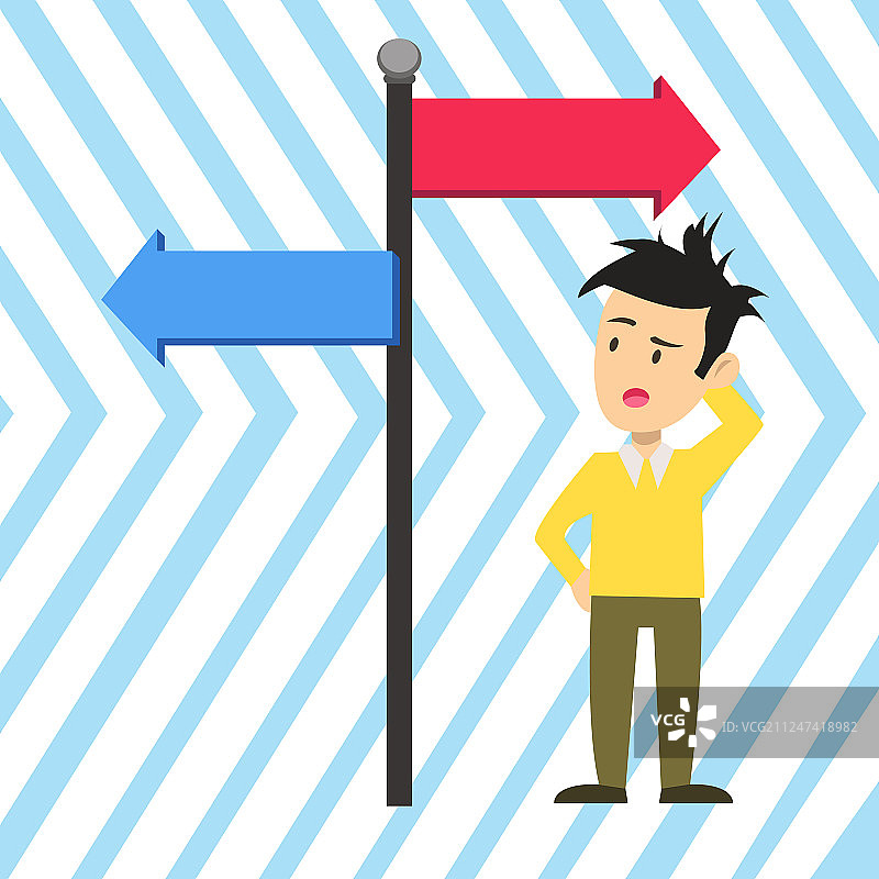 男子站立，一只手放在头上图片素材