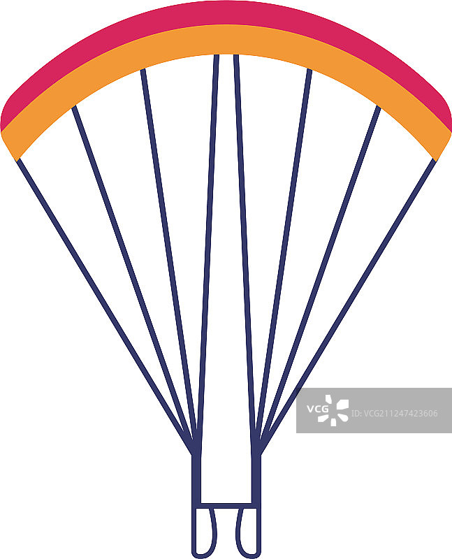 跳伞滑翔伞图标图片素材