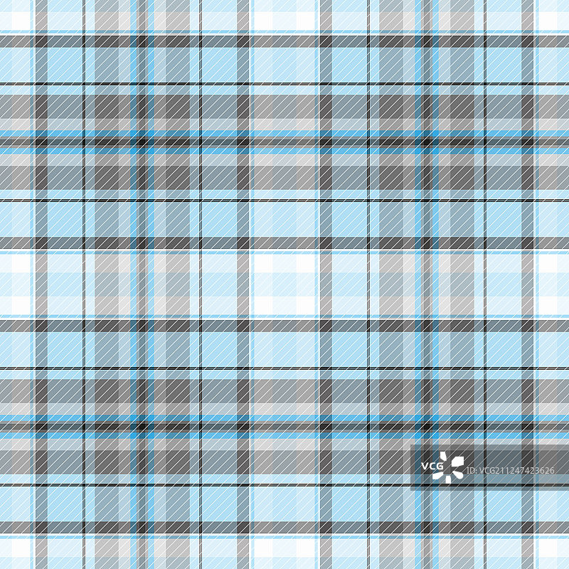 无缝灰蓝白格子图案图片素材