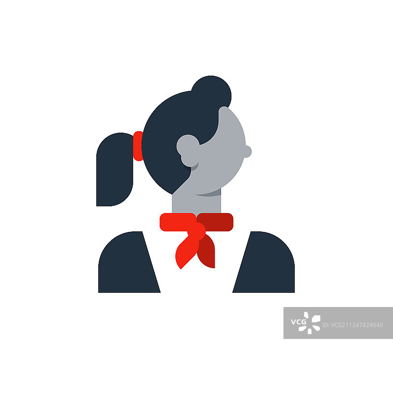 女人侧脸回头图片素材