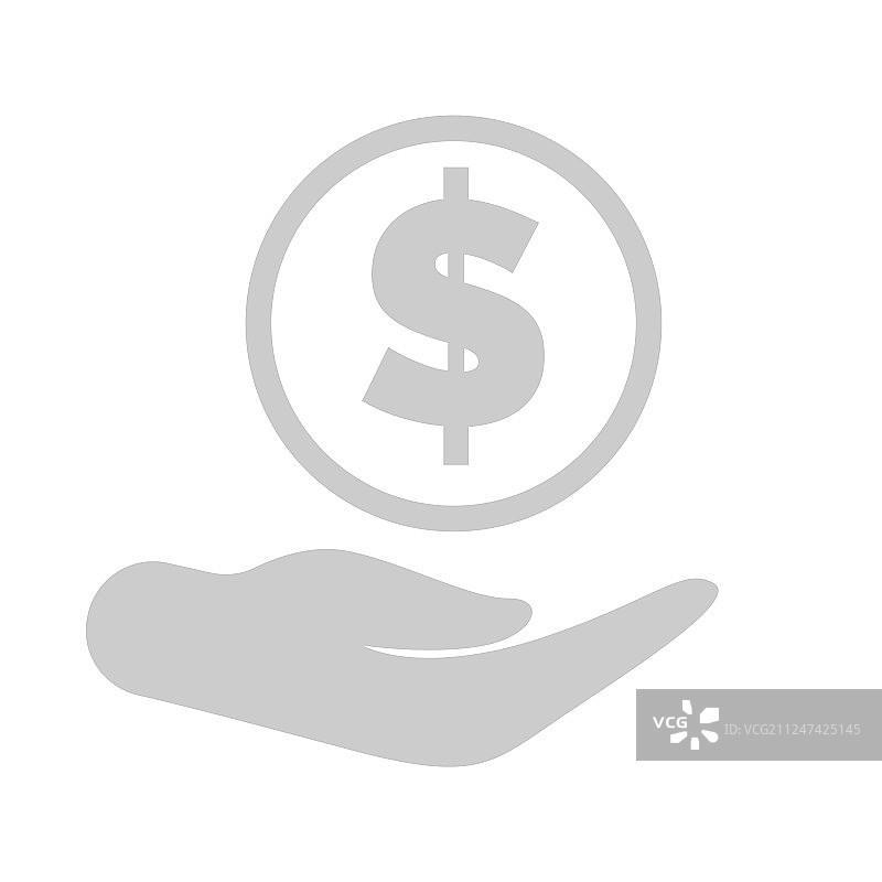 美元手托储蓄金融资产图片素材