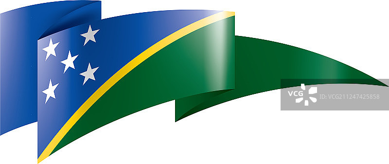 所罗门群岛国旗上图片素材