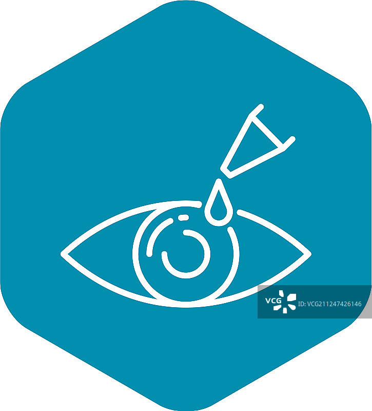 滴眼剂图标轮廓样式图片素材