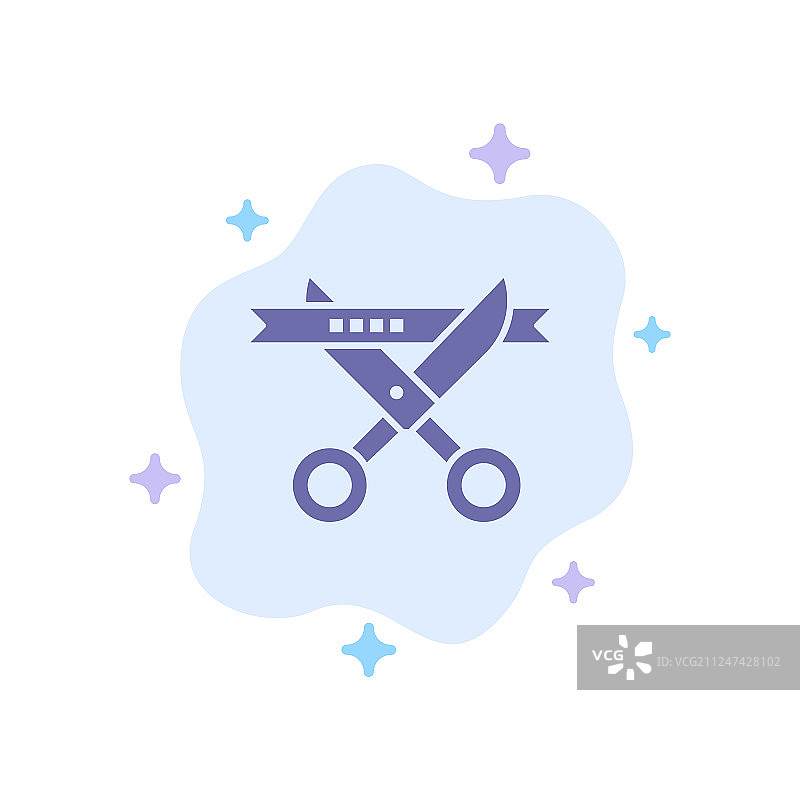 现代商务庆典蓝色图标图片素材