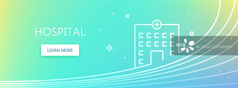 医院彩色banner图片素材