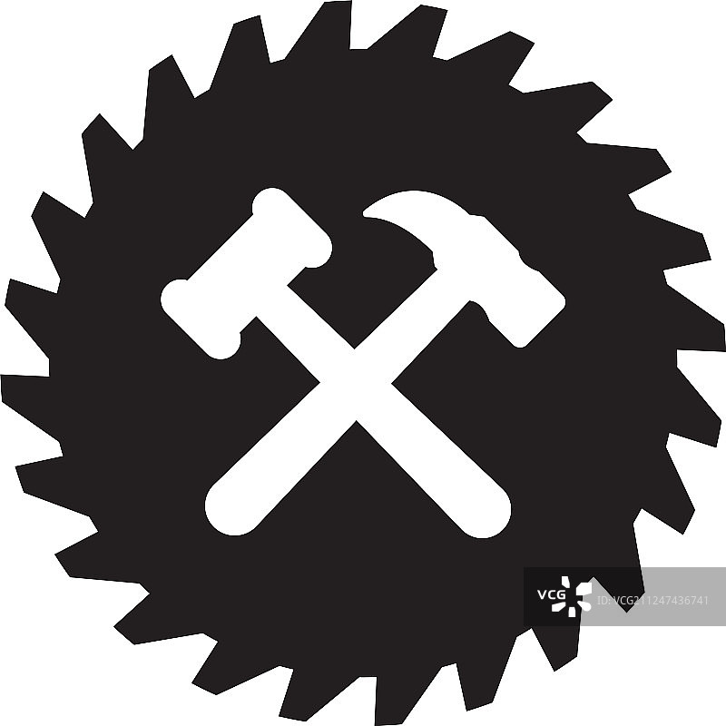 木工设备标志设计模板元素图片素材