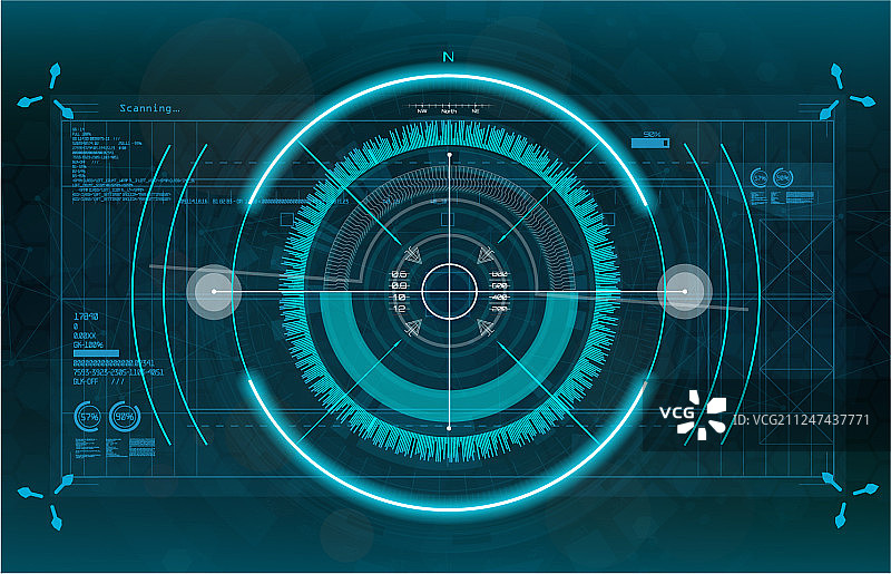 现代瞄准系统图片素材