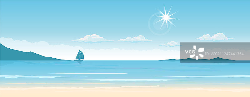 热带天堂海滩图片素材