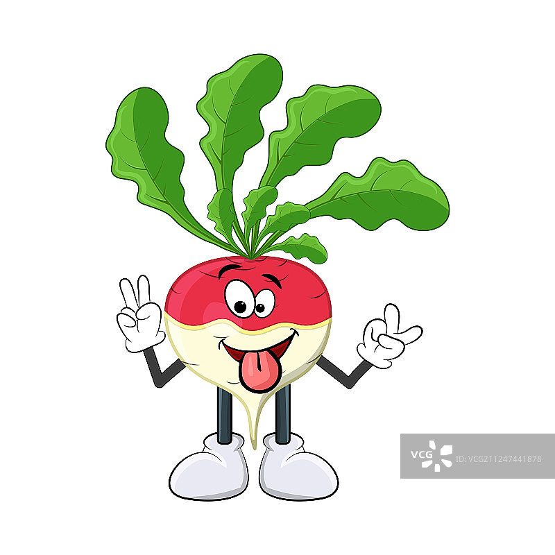 快乐卡通萝卜形象图片素材