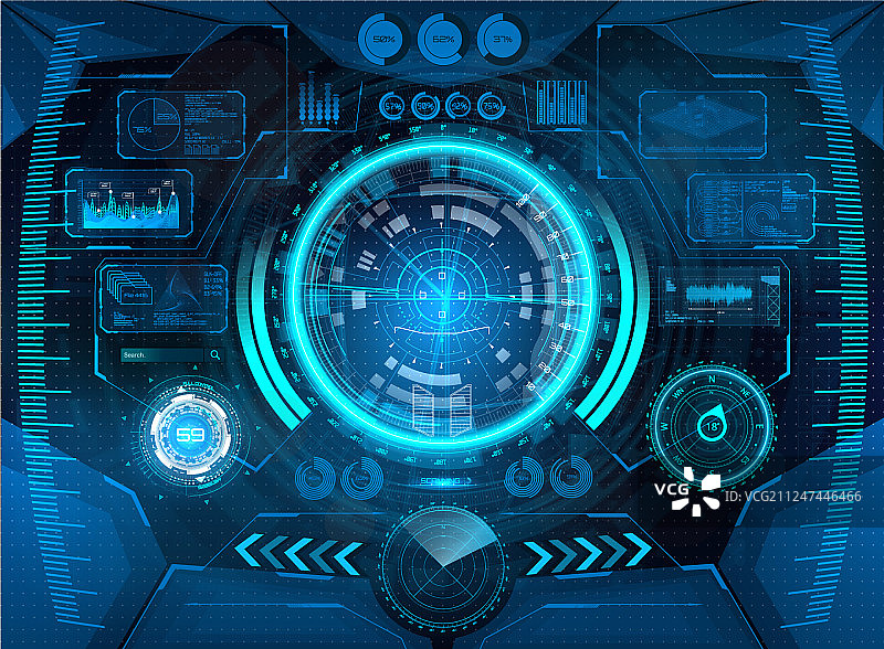 未来科技VR抬头显示设计图片素材