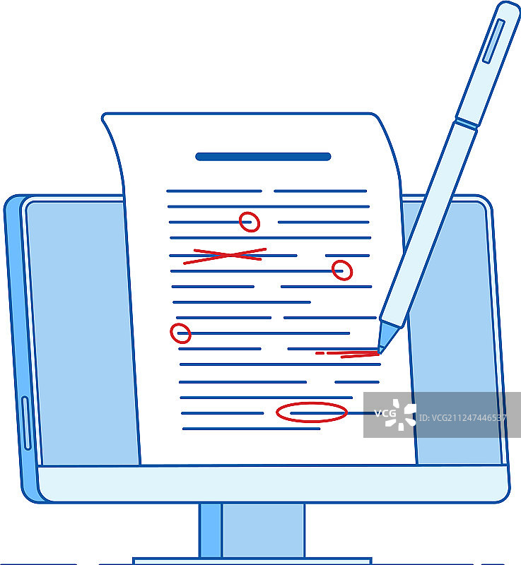 编辑文稿概念图片素材