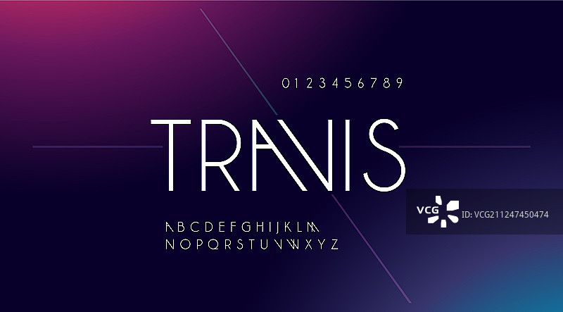 城市简约字母字体图片素材