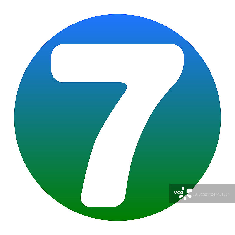 数字7标志设计模板元素图片素材