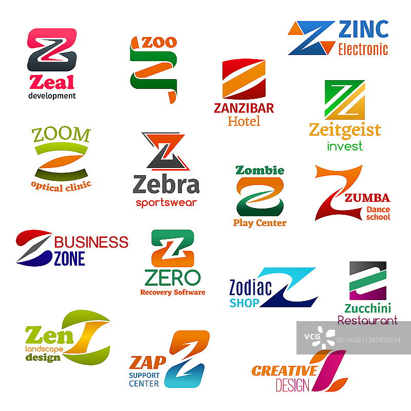 Z字母企业形象商务图标图片素材