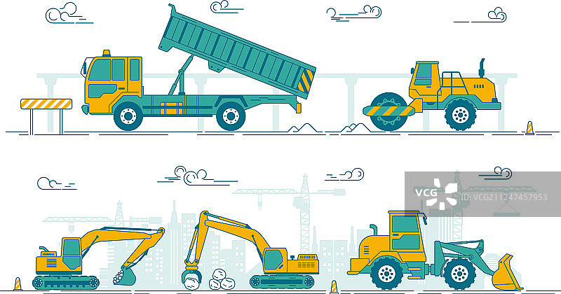 道路施工图片素材