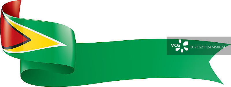 圭亚那国旗上有白色图片素材