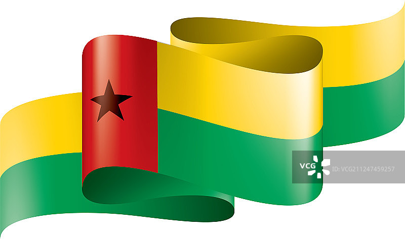 几内亚比绍国旗上有白色图片素材