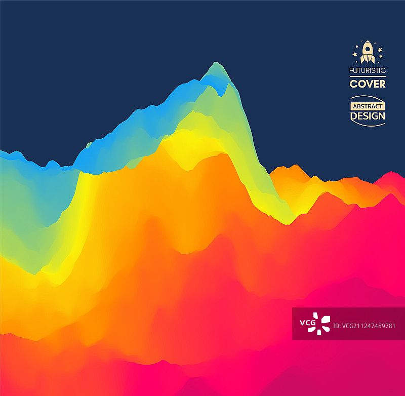 彩色抽象背景动态效果图片素材