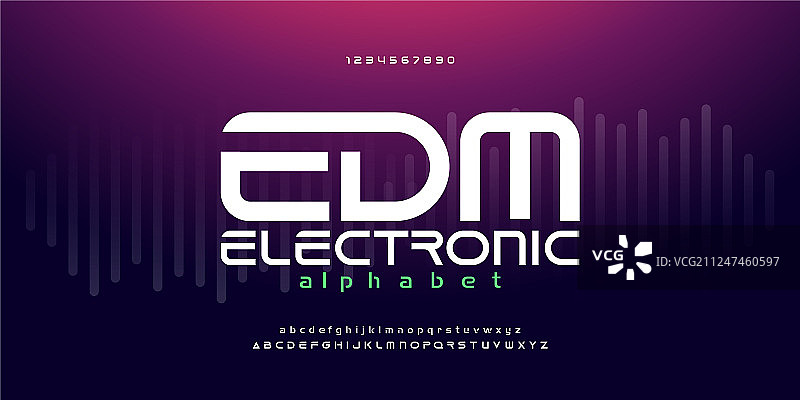 数字音乐现代字母字体排版图片素材