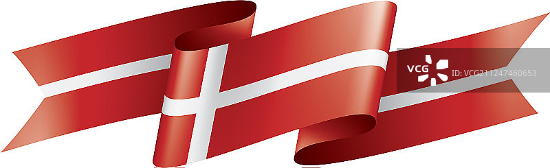 丹麦国旗上有白色图片素材