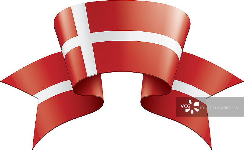 丹麦国旗上有白色图片素材
