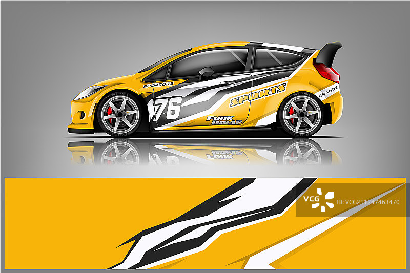 汽车贴花包装设计图片素材