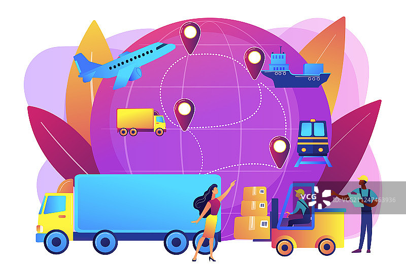 商业物流概念图片素材