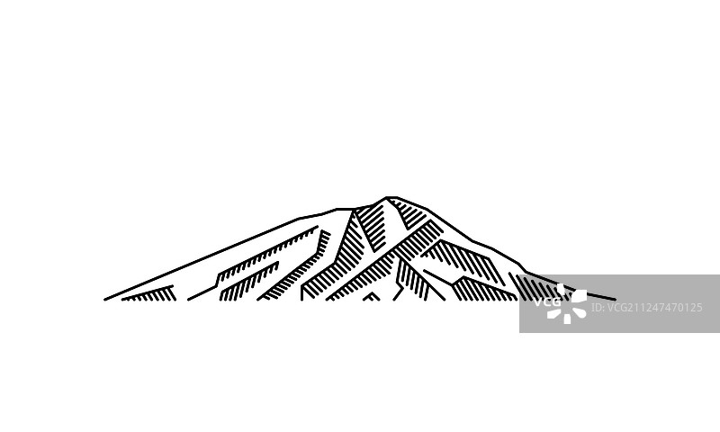 墨西哥火山山景图片素材