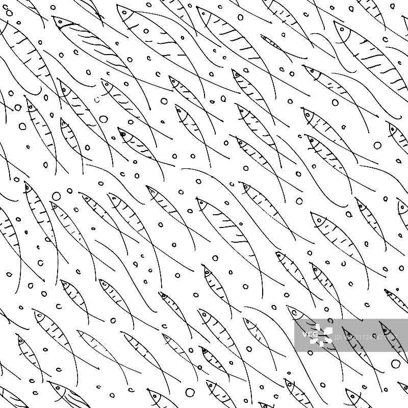 手绘黑白涂鸦学校图片素材