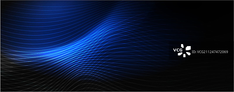 烟熏发光的波浪在黑暗的黑色抽象图片素材