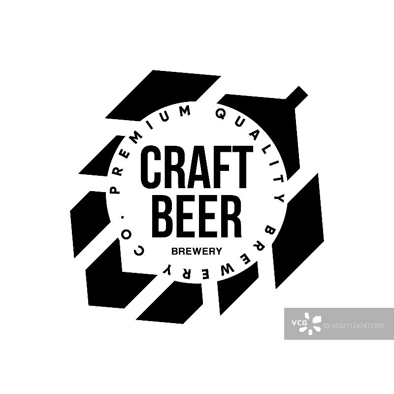 酒吧现代精酿啤酒饮料logo标志图片素材