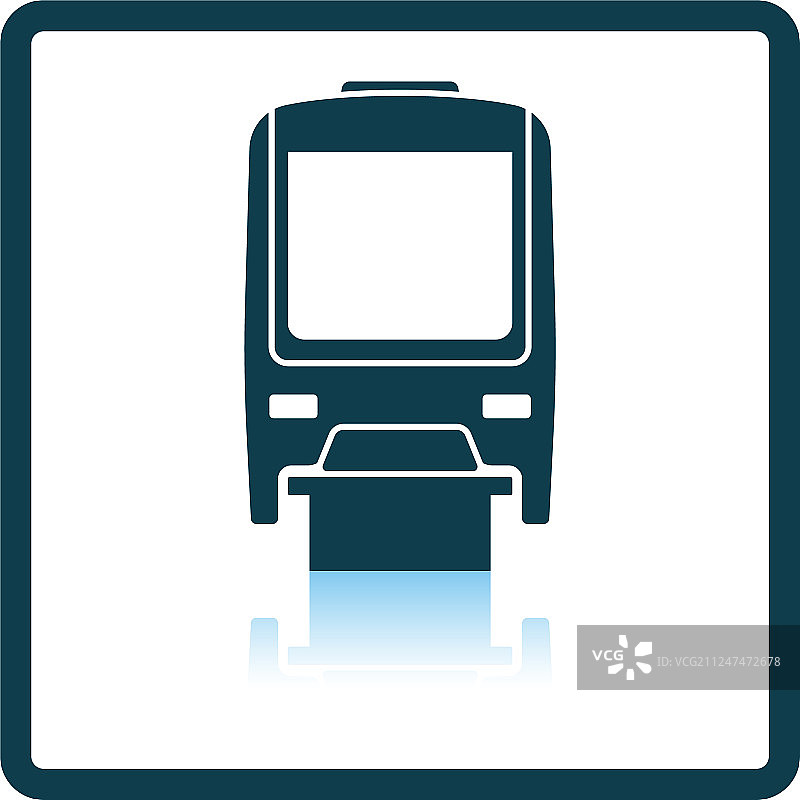 单轨列车正面视图图标图片素材