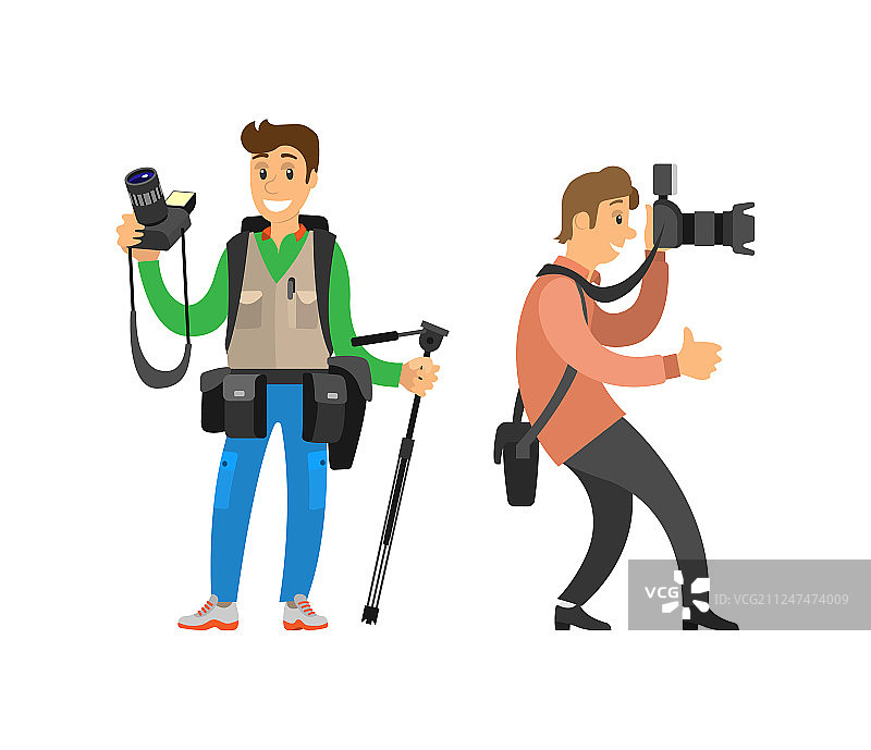 自由摄影师拍摄照片图片素材