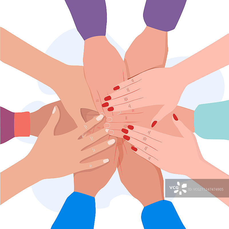 年轻学生叠罗汉特写图片素材