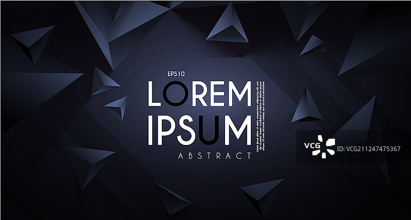 逼真的飞行3D三角形抽象背景图片素材