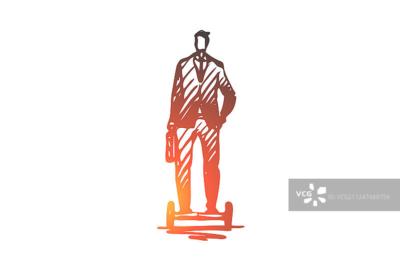 赛格威商务人士电动交通工具图片素材