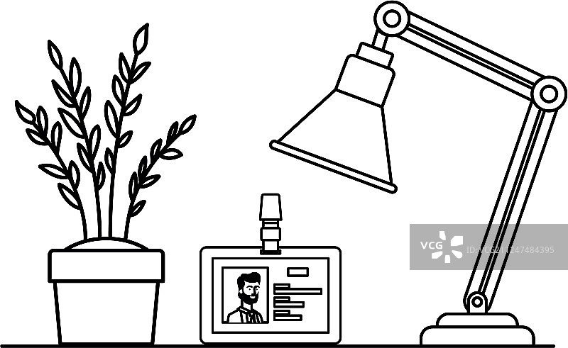 白色背景上的采访物品图片素材