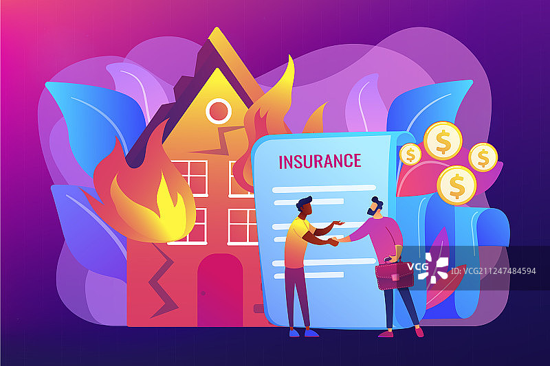 火灾保险概念图片素材