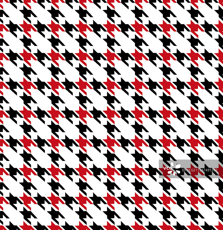 黑红色犬牙无缝图案图片素材
