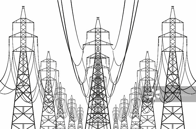 电力电线图片素材