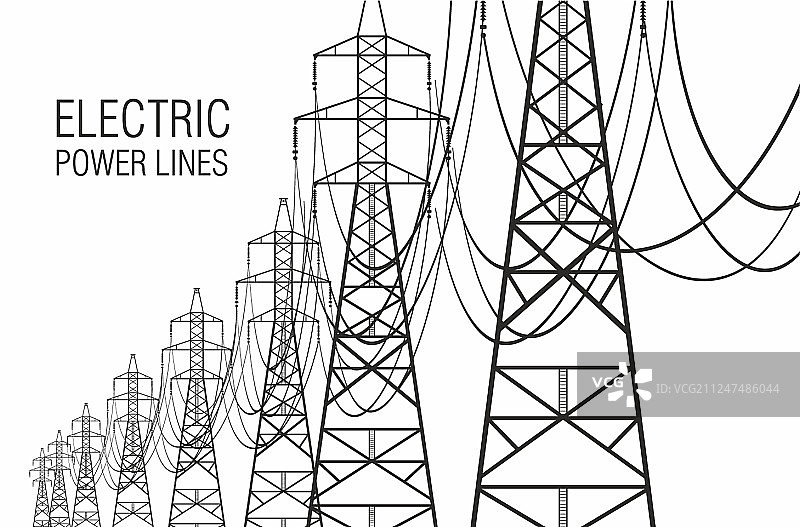 电力电线图片素材