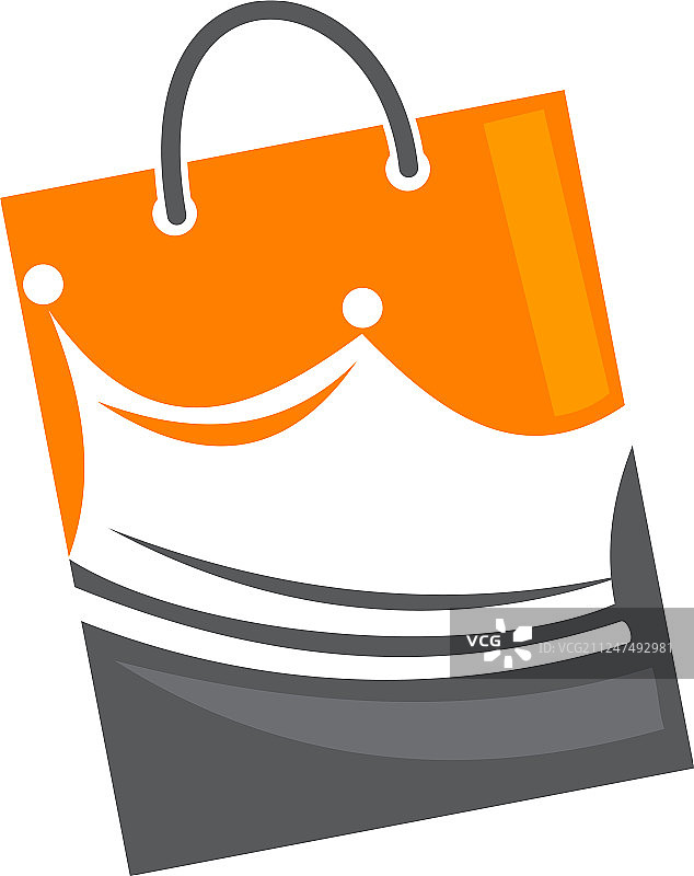 带有皇冠的购物袋图片素材