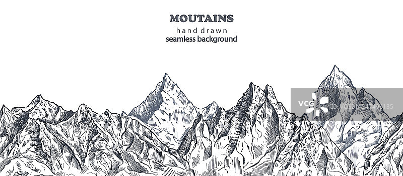 手绘图案无缝图案图片素材