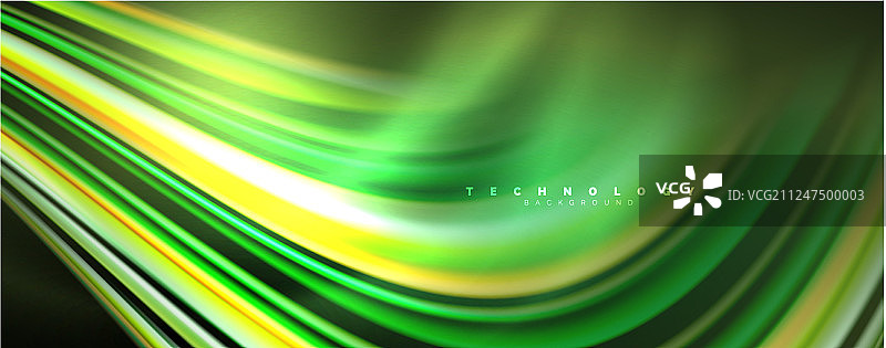 带有灯光效果的流体色波图片素材