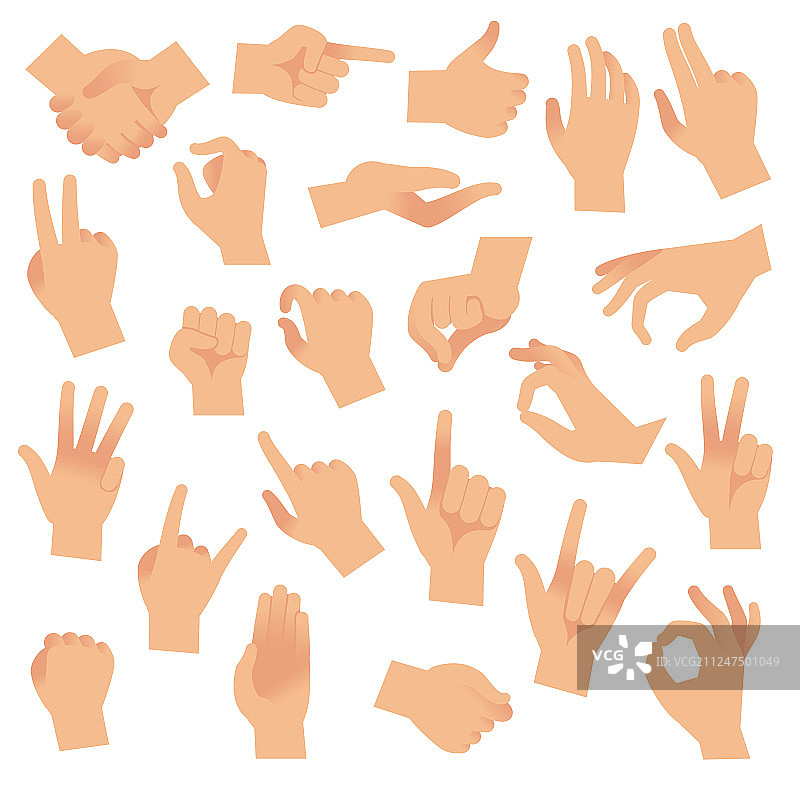 带计数手势的手图片素材