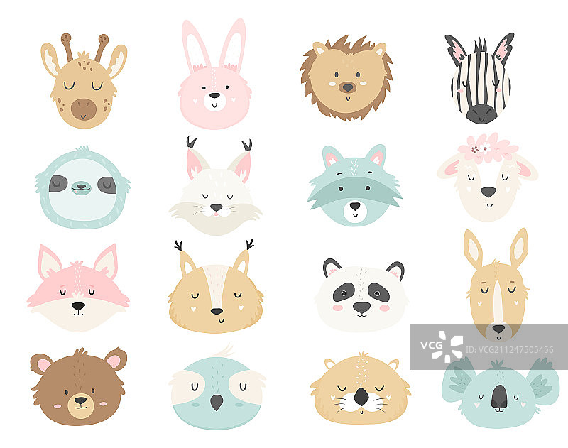 手绘可爱动物大合集图片素材