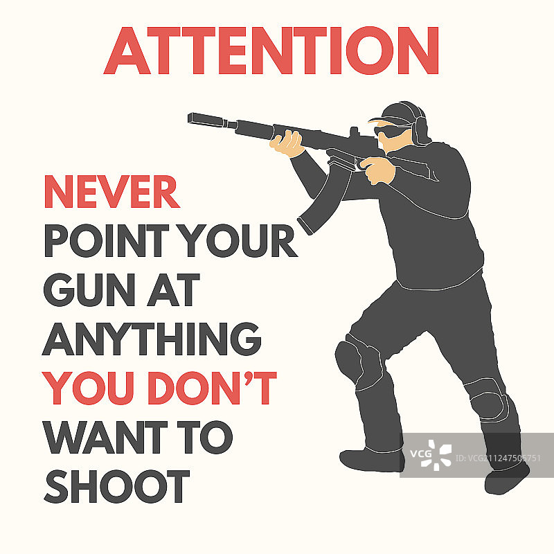实用射击安全规则图片素材