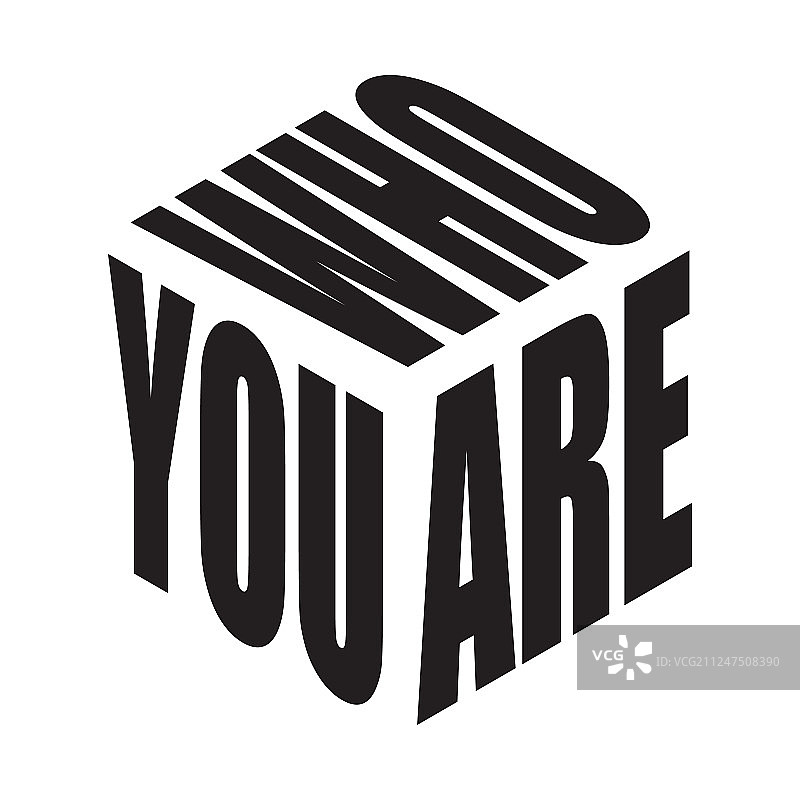 你是谁，简约文字标语T恤图案图片素材