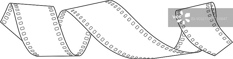 手绘35毫米负片胶卷螺旋图片素材
