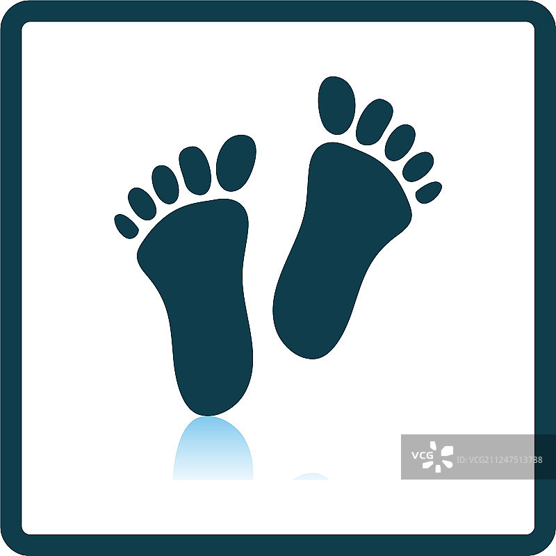 脚印图标图片素材